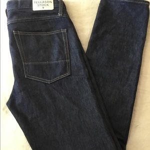 Tellason Stock slim tapered men’s jeans. 34